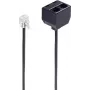 Telefono laidas ShiverPeaks BS71231 0,1 m juodas