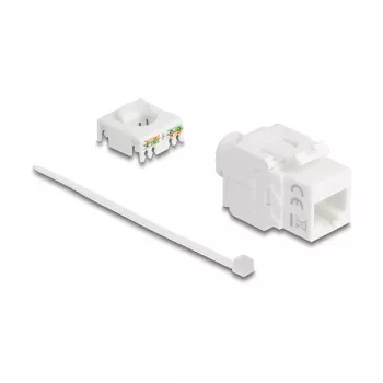 Keystone modulis DELOCK 90722 plokščias RJ-46 baltas, 16×36×20.8 mm