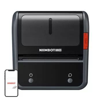 Terminis etikečių spausdintuvas NIIMBOT B3S_P 300 dpi Bluetooth nešiojamas, pilkas