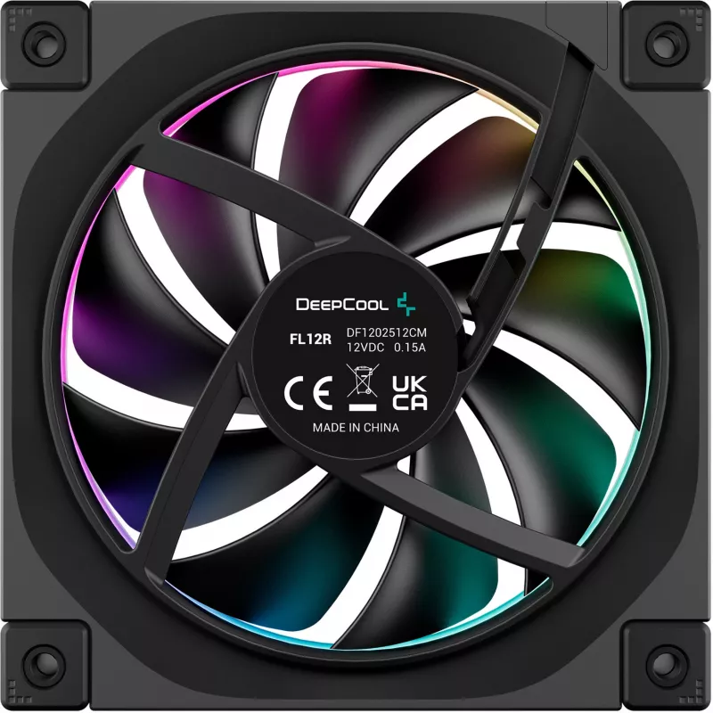 DeepCool FL12R 120mm ARGB Reverse Blade korpuso ventiliatorius 3 vnt. pakuotė