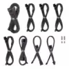 CableMod C-Series Pro ModMesh kabelių rinkinys Corsair RMi/RMx/R maitinimo šaltiniams – anglies spalva