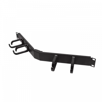 LogiLink 48,30 cm (19 inch) kabelių tvarkyklė 1U, kampinė - juoda, RAL 9005