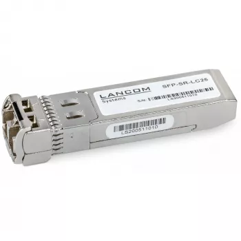 SFP28 šviesolaidinis siųstuvas-imtuvas Lancom Systems SFP-SR-LC25, 25 Gbit/s, LC, nerūdijantis plienas, didmeninė pakuotė 10 vnt.