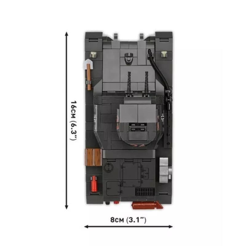 Konstruktorius Cobi Panzer I Ausf. B – 654 detalės, detalus tanko modelis