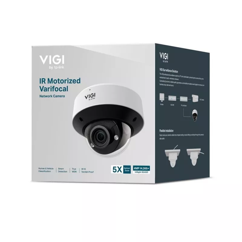 TP-Link VIGI InSight S245ZI 4MP IR varifokalinis kupolinis IP apsaugos fotoaparatas, lauke, 2688 x 1520 pikselių, luboms