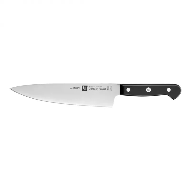 Peilių rinkinys ZWILLING Gourmet 3 vnt. – grūdinti plieno ašmenys 10/16/20 cm, juodos plastikinės rankenos, tinka plauti indaplovėje