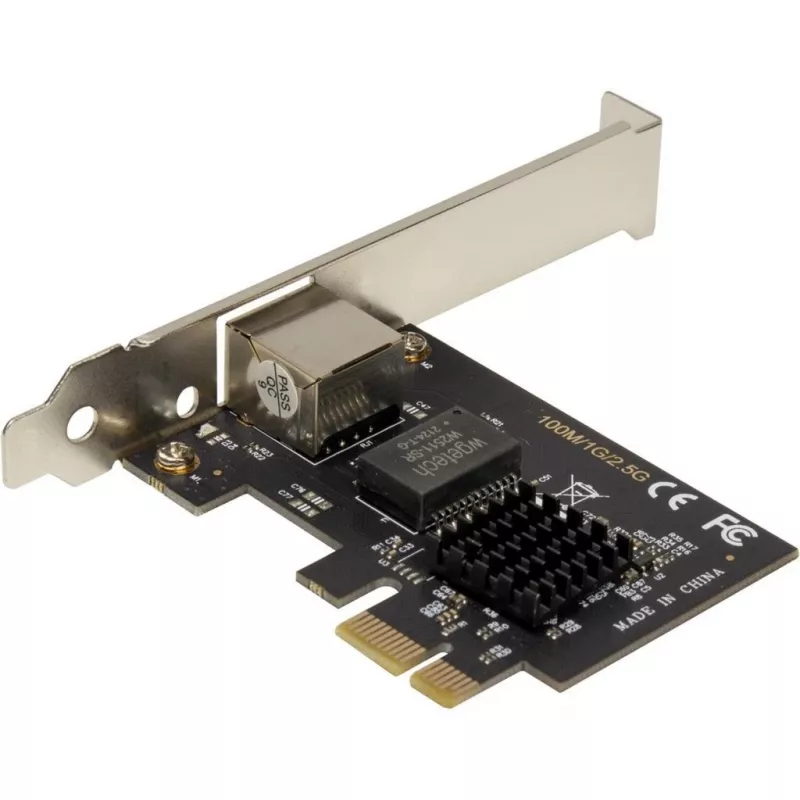 Inter-Tech ST-7266 PCIe tinklo plokštė 2.5G RJ45, pasyvus aušinimas