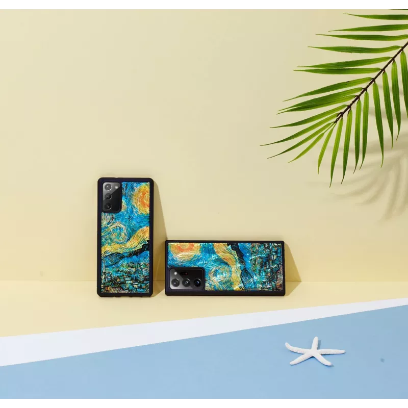 Apsauginis dėklas iKins Samsung Galaxy Note 20 Ultra – juodas žvaigždėto dangaus dizainas