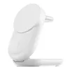 Belaidinis įkroviklis Belkin UltraCharge 25W Qi2 3 viename magnetinis įkroviklis EU baltas apvalus