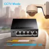 Tinklo jungiklis Cudy GS105 – 5 prievadų Gigabit Ethernet (10/100/1000), juodos spalvos, su 5 V DC maitinimo šaltiniu