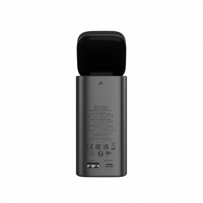 CANYON Qi2 belaidis magnetinis powerbankas OnPower 150 15000mAh Aliuminis tamsiai pilkas