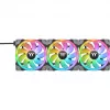 Thermaltake SWAFAN EX12 RGB korpuso aušinimo ventiliatorius TT Premium Edition CL-F143-PL12SW-A, 120 mm, atvirkštinės mentelės, 3 vnt., juodas