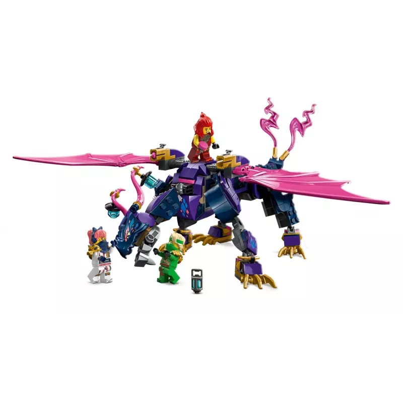 LEGO konstruktorius NINJAGO 71842 Rontu Meistras Drakonas — 381 detalė, 4 minifigūrėlės, modelio aukštis 130 mm
