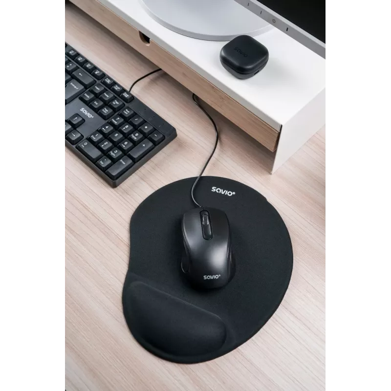 Savio KB-01 klaviatūra Namai/Biuras USB QWERTY JAV anglų Juoda