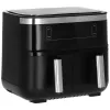 Kepimo skrudintuvas (oro gruzdintuvė) Severin FR 2453 Double 3,25 L 2850 W juoda sidabrinė