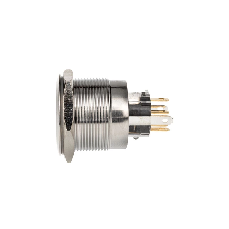 DimasTech vandal-proof mygtukas 25 mm Silverline Dot RGB PD216
