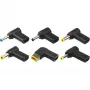 Xilence XM022 adapterio antgalių rinkinys, 6 vnt., juodos spalvos, Xilence GaN USB-C kroviklio