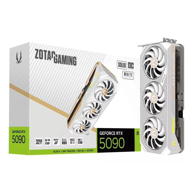 ZOTAC GAMING GeForce RTX 5090 SOLID OC White 32GB GDDR7 vaizdo plokštė
