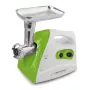 Mėsmalė ESPERANZA EKM012G — 600 W, nerūdijančio plieno peilis, dešrų antgalis, kebabo gaminimo priedas, atbulinė eiga, neslystančios kojelės, balta/žalia