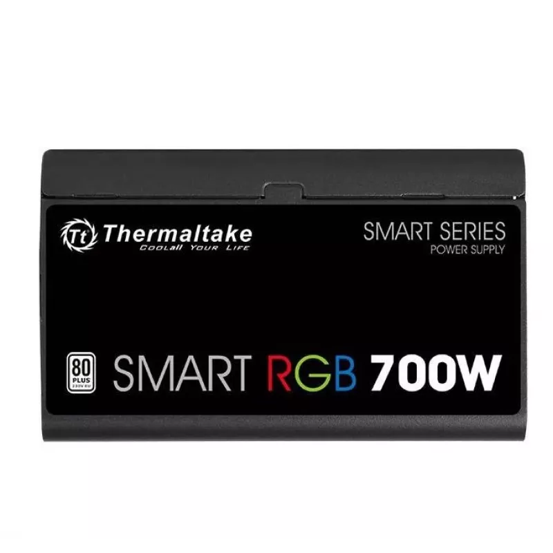 Thermaltake Smart 700W RGB maitinimo blokas, 80PLUS, 230V EU, 2xPEG, 120mm, Single Rail