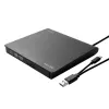 SAVIO AK-59 Išorinis plonas CD/DVD įrašytuvas R/RW - USB-C/USB-A, juodas