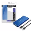 Išorinis SSD korpusas QOLTEC 51832 – M.2 SATA, USB 3.0, iki 2TB, mėlynas, 4 lizdai