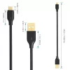 AUKEY CB-MD1 Black greito įkrovimo laidas micro USB-USB | 1m | 5A | 480 Mbps