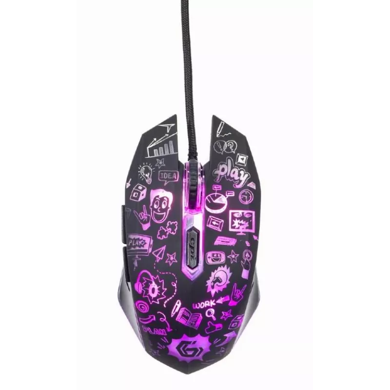 Pelinė USB optinė juoda MUS-6B-GRAFIX-01 Gembird