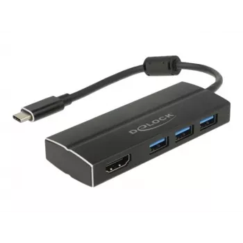 DeLOCK 63931 USB-C adapteris su HDMI ir 3x USB 3.0