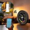 Oro stotelė BLAUPUNKT WS35BK APP – LCD ekranas, temperatūra ir drėgmė, signalizacija, kalendorius, programėlės valdymas, 94×94×27 mm