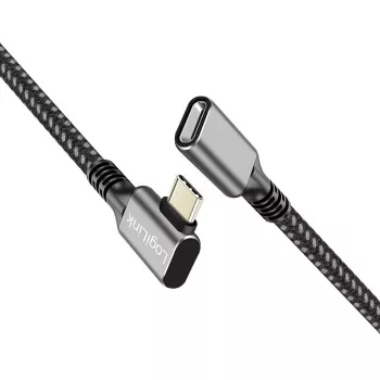 USB3.2 Gen2 Type-C į USB-C/F, PD, AV, 0,5m ilginimo laidas