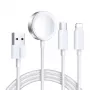 Magnetinis kroviklis Joyroom S-IW008 Lightning USB-C 5V 1,2 m balta viela