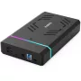 Inateck FE3003 RGB juodas HDD/SSD diskų korpusas 2.5/3.5" SATA diskams, USB 3.0