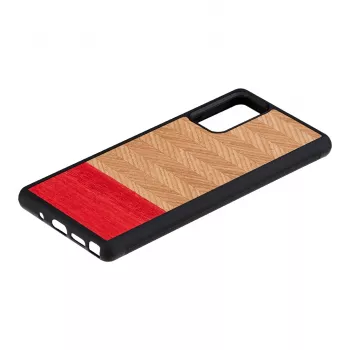 Man and Wood dėklas Samsung Galaxy Note 20 Herringbone Azalea Black