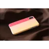 Dėklas iš medžio man and wood iPhone X/XS — pink pie white