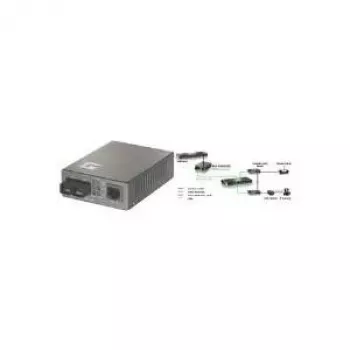 LevelOne FVT-0103TXFC konverteris RJ45 į SC, kelių režimų šviesolaidis, 2 km, PoE PD