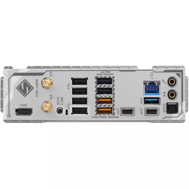 Motininė plokštė ASROCK B850 Steel Legend WiFi ATX — AMD B850, Socket AM5, DDR5, 4x DIMM, 4x M.2, Wi‑Fi 7, 2.5Gb LAN