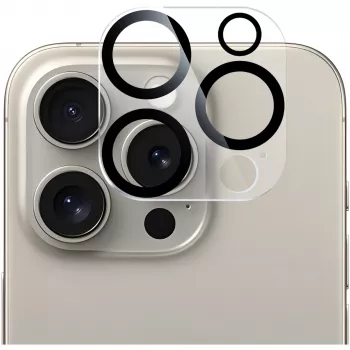 NEVOGLASS 3D Apsauginis stiklas kamerai (skaidrus/juodas, iPhone 17 Pro)