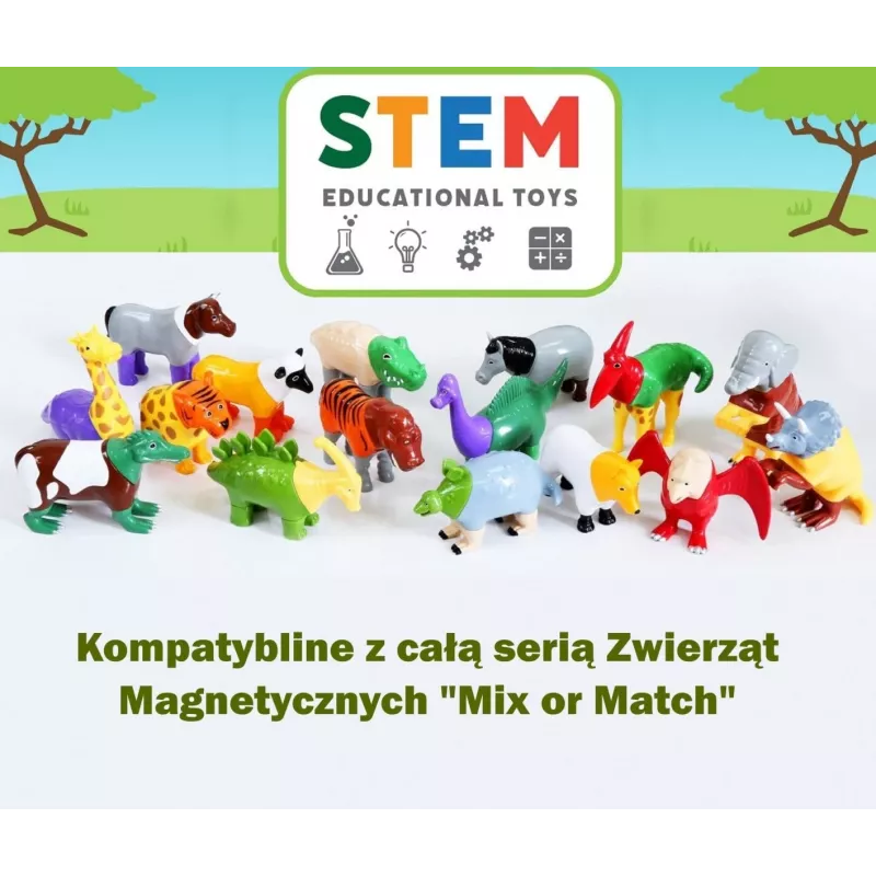 Popular Playthings Magnetiniai Gyvūnų Rinkinys Mix or Match Įvairiaspalvis