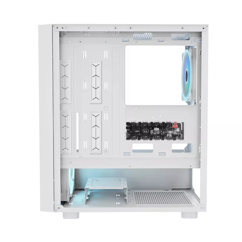 MODECOM BREEZE ARGB Flow MIDI kompiuterio korpusas, ATX, USB 3.0 ×2 + USB-C, baltos spalvos