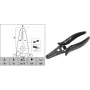 Nuimtuvas laidams c.k tools T3895 ESD, 0,8–2,6 mm
