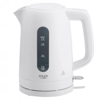 Virdulys Adler AD 1379w — 1,7 l, 2200 W, baltas, polipropilenas