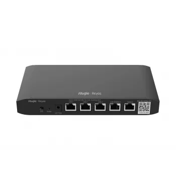 Belaidis maršrutizatorius RUIJIE RG-EG105G-V3, dual band Wi‑Fi 5, 2 branduoliai, 128 MB RAM, 32 MB flash, 4 LAN + 2 WAN Gigabit prievadai, juodas