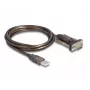 Adapteris USB 2.0 Type-A į Serial RS-232 D-Sub 9 kontaktų kištukas DeLOCK 62646