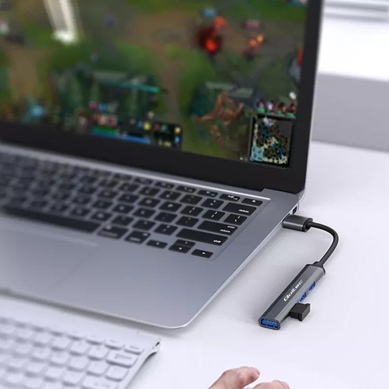 USB 3.0 4-in-1 HUB adapteris, 4x USB 3.0