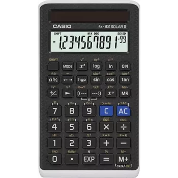 Casio fx-82SOLAR II mokslinis skaičiuotuvas – 10 skaitmenų ir 2 eksponentės – saulės baterija (FX-82SOLARII)