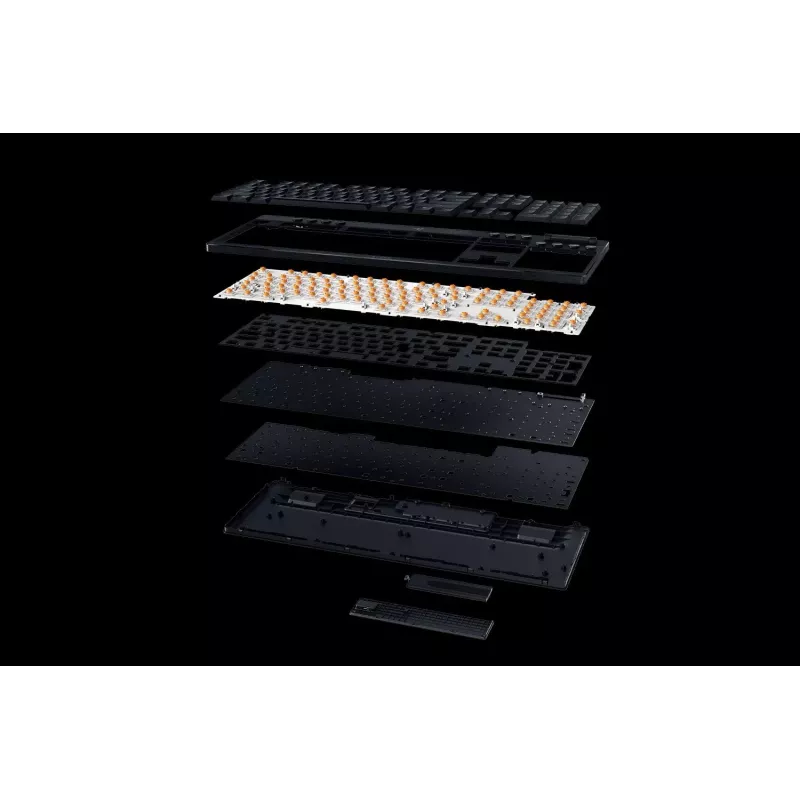 Razer BlackWidow V4 Low-Profile HyperSpeed (RZ03-05270100-R3M1) klaviatūra, Green Switch, US raskotė