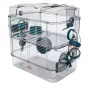Narvelis graužikams ZOLUX Rody3 DUO Mėlynas – dviejų lygių, plastikas ir metalas, 410×270×405 mm, 3 kg