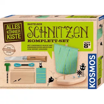 Kosmos Schnitzen Komplett-Set – eksperimentų rinkinys, 8 metų, įvairiaspalvis