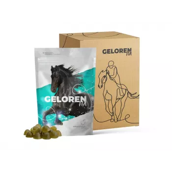 Papildas arkliams CONTIPRO GELOREN Horse HA Joints 450 g – sąnarių palaikymas su hialurono rūgštimi, kietas paketėlis